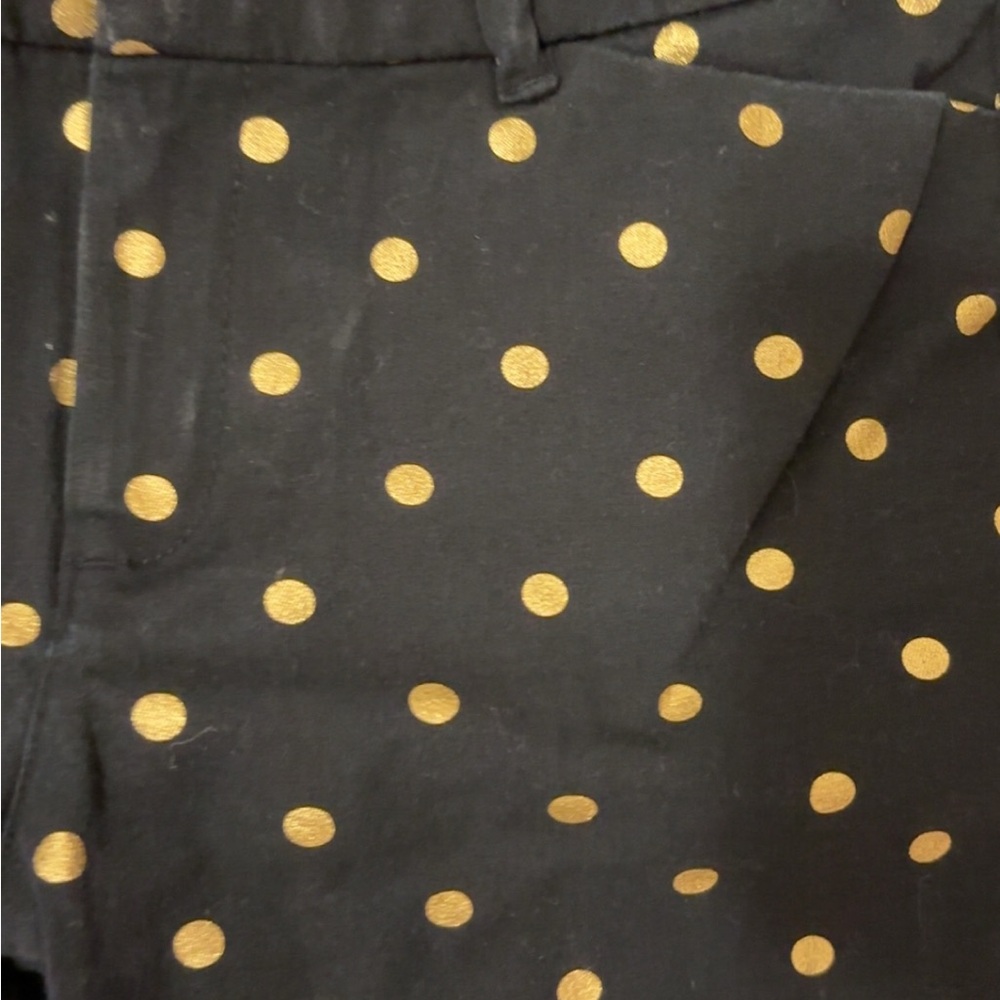 Old Navy Women’s Black Pixie Pants with Gold Dot Print - Picture 5 of 10